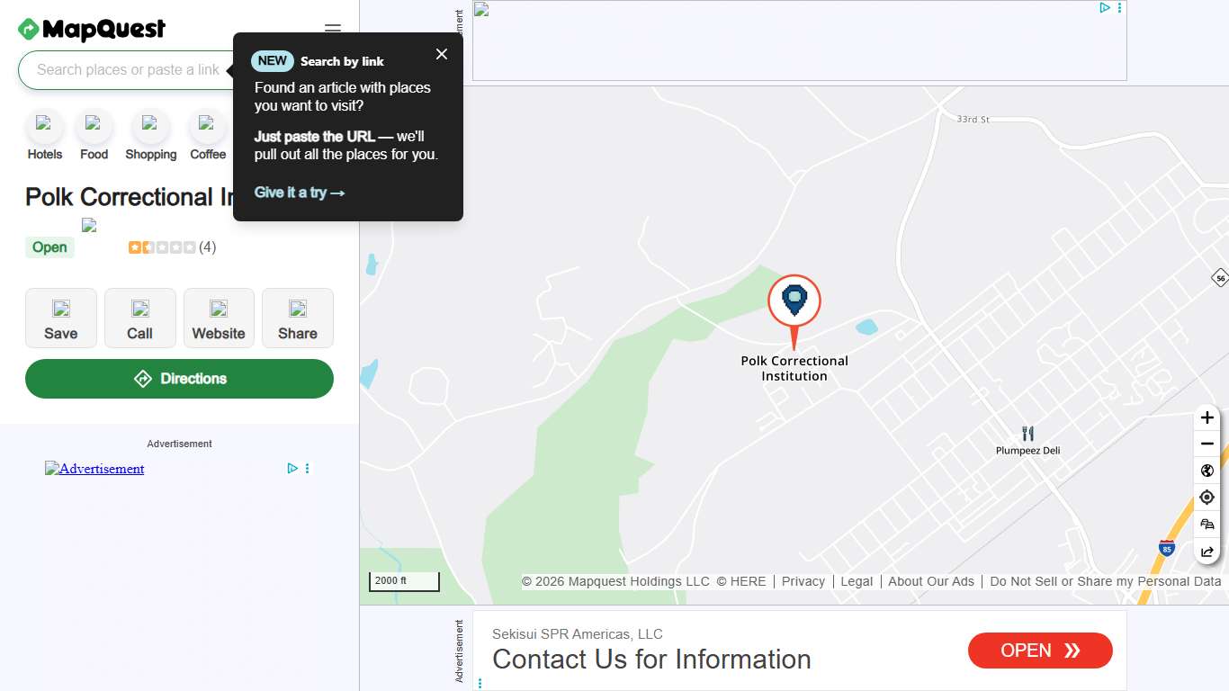 Polk Correctional Institution, 1001 Veazey Rd, Butner, NC 27509, US - MapQuest